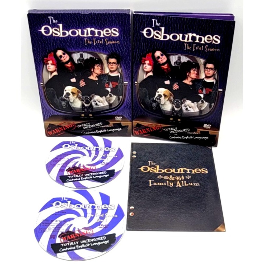 The Osbournes - The First Season (DVD, 2003, 2-Disc Set, Uncensored) COMPLETE